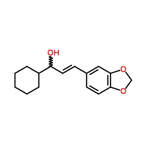 66596-52-9  (2E)-3-(1,3-benzodioxol-5-yl)-1-cyclohexylprop-2-en-1-ol