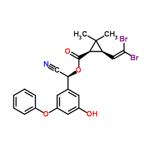 66855-90-1  (S)-cyano(3-hydroxy-5-phenoxyphenyl)methyl (1R,3R)-3-(2,2-dibromoethenyl)-2,2-dimethylcyclopropanecarboxylate