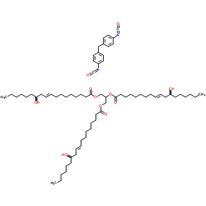 68170-35-4  propane-1,2,3-triyl (9E,9'E,9''E)tris(12-hydroxyoctadec-9-enoate) - 1,1'-methanediylbis(4-isocyanatobenzene) (1:1)