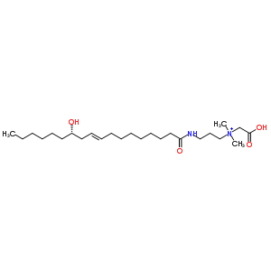 71850-81-2  N-(carboxymethyl)-3-{[(9E,12S)-12-hydroxyoctadec-9-enoyl]amino}-N,N-dimethylpropan-1-aminium