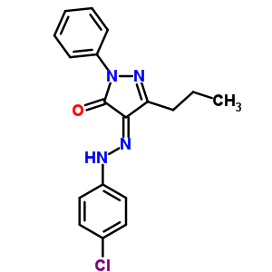 72730-81-5  (4Z)-4-[(4-chlorophenyl)hydrazono]-2-phenyl-5-propyl-2,4-dihydro-3H-pyrazol-3-one