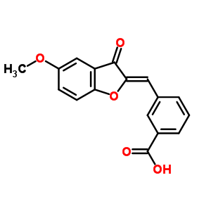 74814-56-5  3-[(Z)-(5-methoxy-3-oxo-1-benzofuran-2(3H)-ylidene)methyl]benzoic acid