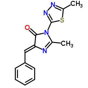 76834-40-7  (5Z)-2-methyl-3-(5-methyl-1,3,4-thiadiazol-2-yl)-5-(phenylmethylidene)-3,5-dihydro-4H-imidazol-4-one