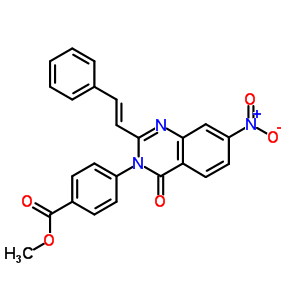 78356-73-7  methyl 4-{7-nitro-4-oxo-2-[(E)-2-phenylethenyl]quinazolin-3(4H)-yl}benzoate