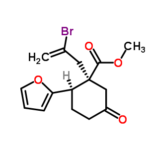 83662-23-1  methyl (1R,2R)-1-(2-bromoprop-2-en-1-yl)-2-(furan-2-yl)-5-oxocyclohexanecarboxylate