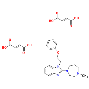 87233-74-7  2-(4-methyl-1,4-diazepan-1-yl)-1-(2-phenoxyethyl)-1H-benzimidazole di[(2E)-but-2-enedioate]