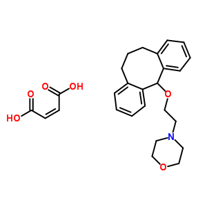 15620-24-3  4-[2-(5,6,7,12-tetrahydrodibenzo[a,d][8]annulen-12-yloxy)ethyl]morpholine (2Z)-but-2-enedioate