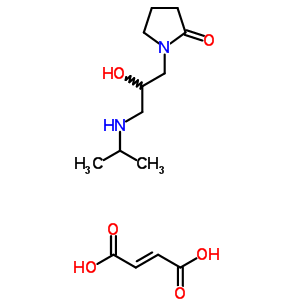 198767-60-1  1-{2-hydroxy-3-[(1-methylethyl)amino]propyl}pyrrolidin-2-one (2E)-but-2-enedioate (salt)