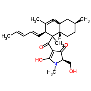 207791-30-8  (2R)-5-hidroksi-2-(hidroksimetil)-1-metil-4-({(1R,2S,6S,8aS)-1,3,6-trimetil-2-[(1E,3E)-penta-1,3-dien-1-yl]-1,2,4a,5,6,7,8,8a-octahydronaphthalen-1-yl}karbonil)-1,2-dihydro-3H-pyrrol-3-one