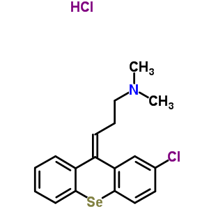 24493-83-2  (3Z)-3-(2-chloro-9H-selenoxanthen-9-ylidene)-N,N-dimethylpropan-1-amine hydrochloride