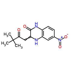 254980-02-4  3-(3,3-dimethyl-2-oxobutylidene)-6-nitro-3,4-dihydroquinoxalin-2(1H)-one