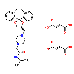 40536-32-1  N-(1-methylethyl)-2-[4-(spiro[dibenzo[a,d][7]annulene-5,2'-[1,3]dioxolan]-4'-ylmethyl)piperazin-1-yl]acetamide di[(2E)-but-2-enedioate]