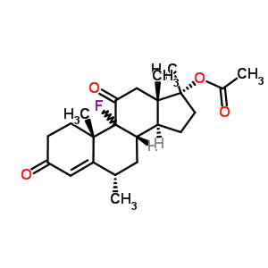 426-14-2  (6alpha, 9xi, 17alpha) -9- 플루오로 -6,17- 디메틸 -3,11- dioxoandrost -4- en-17- 일 아세테이트