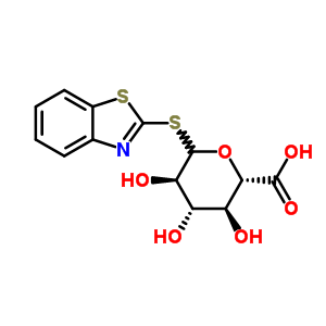 452-44-8  acide 1,3-benzothiazol-2-yl 1-thio-D-glucopyranosiduronic 