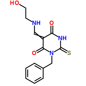 4891-96-7  1-benzyl-5-{[(2-hydroxyethyl)amino]methylidene}-2-thioxodihydropyrimidine-4,6(1H,5H)-dione