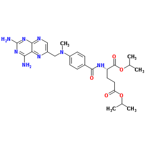 50714-21-1  bis(1-methylethyl) N-[(4-{[(2,4-diaminopteridine-6-yl)methyl](methyl)amino}fenyl)carbonyl]-L-glutamaat