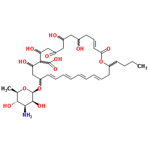 51433-93-3;51449-09-3  (3E,17E,19E,21E,23E)-16-[(3-amino-3,6-dideoxy-beta-D-mannopyranosyl)oxy]-26-butyl-6,8,12,14-tetrahydroxy-2,10-dioxooxacyclohexacosa-3,17,19,21,23-pentaene-13-carboxylic acid