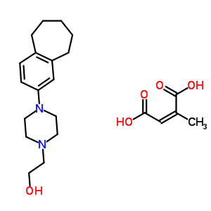 51490-33-6  (2Z)-2-methylbut-2-enedioic acid - 2-[4-(6,7,8,9-tetrahydro-5H-benzo[7]annulen-2-yl)piperazin-1-yl]ethanol (1:1)