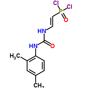 54948-17-3  [(E)-2-{[(2,4-dimethylphenyl)carbamoyl]amino}ethenyl]phosphonic dichloride