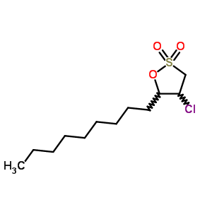 54996-73-5  4-chloro-5-nonyl-1,2-oxathiolane 2,2-dioxide 54996-73-5  4-chloro-5-nonyl-1,2-oxathiolane 2,2-dioxide