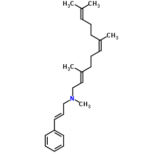 55536-24-8  (2E,6Z)-N,3,7,11-tetramethyl-N-[(2E)-3-phenylprop-2-en-1-yl]dodeca-2,6,10-trien-1-amine