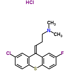 56097-13-3  (3E)-3-(2-chloro-7-fluoro-9H-thioxanthen-9-ylidene)-N,N-dimethylpropan-1-amine hydrochloride