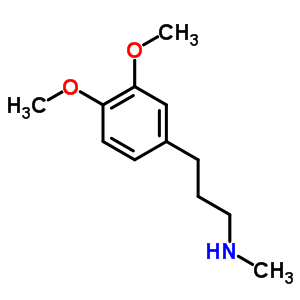 57010-78-3  3-(3,4-dimethoxyphenyl)-N-methylpropan-1-aminium