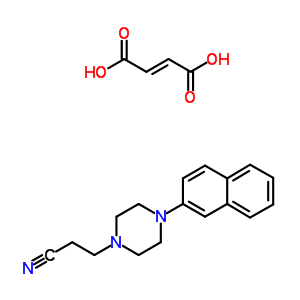57537-04-9  3-(4-naphthalen-2-ylpiperazin-1-yl)propanenitrile (2E)-but-2-enedioate