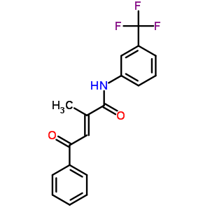 58182-72-2  (2E)-2-methyl-4-oxo-4-phenyl-N-[3-(trifluoromethyl)phenyl]but-2-enamide
