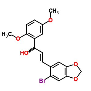 58345-01-0  (2E)-3-(6-bromo-1,3-benzodioxol-5-yl)-1-(2,5-dimethoxyphenyl)prop-2-en-1-ol