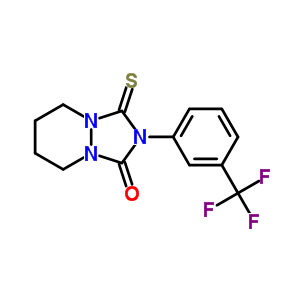 58744-75-5  3-thioxo-2-[3-(trifluoromethyl)phenyl]hexahydro-1H-[1,2,4]triazolo[1,2-a]pyridazin-1-one