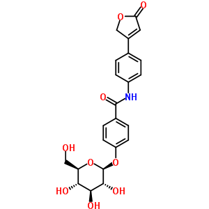 58789-94-9  4-(beta-D-glucopyranosyloxy)-N-[4-(5-oxo-2,5-dihydrofuran-3-yl)phenyl]benzamide