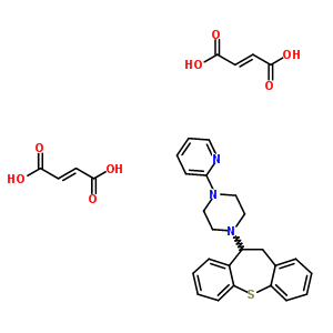 59698-54-3  1-(10,11-dihydrodibenzo[b,f]thiepin-10-yl)-4-pyridin-2-ylpiperazine di[(2E)-but-2-enedioate]