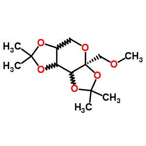 60885-04-3  (3aS)-3a-(methoxymethyl)-2,2,7,7-tetramethyltetrahydro-3aH-bis[1,3]dioxolo[4,5-b:4',5'-d]pyran (non-preferred name)