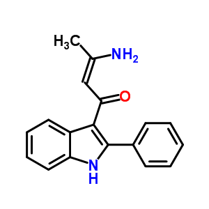 62367-93-5  (2Z)-3-amino-1-(2-phenyl-1H-indol-3-yl)but-2-en-1-one