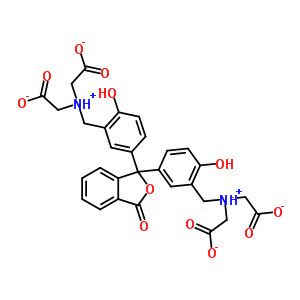 62698-58-2  2,2',2'',2'''-{(3-oxo-1,3-dihydro-2-benzofuran-1,1-diyl)bis[(6-hydroxybenzene-3,1-diyl)methanediylammonio]}tetraacetate