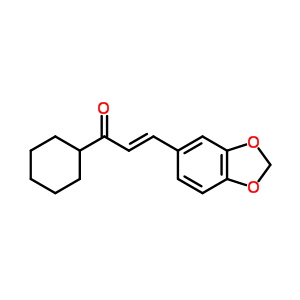 66596-41-6  (2E)-3-(1,3-benzodioxol-5-yl)-1-cyclohexylprop-2-en-1-one