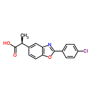 66934-19-8  (2S)-2-[2-(4-chlorophenyl)-1,3-benzoxazol-5-yl]propanoic acid