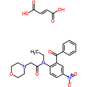77811-15-5  N-ethyl-2-morpholin-4-yl-N-[4-nitro-2-(phenylcarbonyl)phenyl]acetamide (2E)-but-2-enedioate