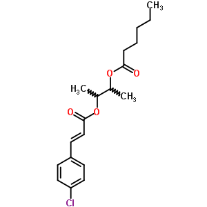 84006-42-8  2-{[(2E)-3-(4-chlorophenyl)prop-2-enoyl]oxy}-1-methylpropyl hexanoate