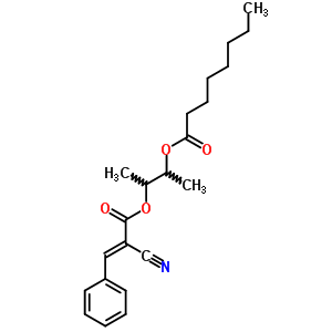 84006-50-8  2-{[(2E)-2-cyano-3-phenylprop-2-enoyl]oxy}-1-methylpropyl octanoate