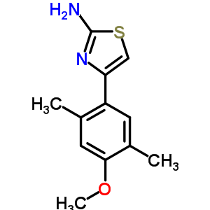 879053-77-7  4-(4-methoxy-2,5-dimethylphenyl)-1,3-thiazol-2-amine 879053-77-7  4-(4-methoxy-2,5-dimethylphenyl)-1,3-thiazol-2-amine