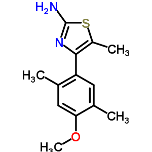 879053-84-6  4-(4-methoxy-2,5-dimethylphenyl)-5-methyl-1,3-thiazol-2-amine