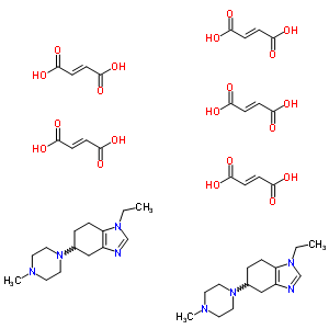 99714-89-3  1-ethyl-5-(4-methylpiperazin-1-yl)-4,5,6,7-tetrahydro-1H-benzimidazole (2E)-but-2-enedioate (2:5)