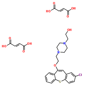 132121-40-5  2-(4-{2-[(2-chlorodibenzo[b,f]thiepin-10-yl)oxy]ethyl}piperazin-1-yl)ethanol di[(2E)-but-2-enedioate] (salt)