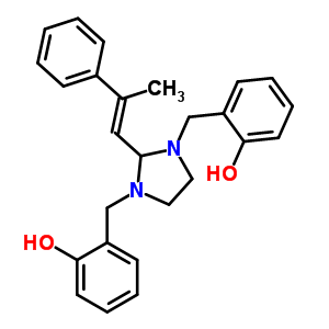 20052-96-4  2,2'-({2-[(1E)-2-phenylprop-1-en-1-yl]imidazolidine-1,3-diyl}dimethanediyl)diphenol