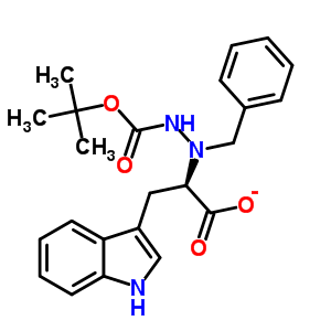 214262-79-0  (2R)-2-[1-benzyl-2-(terc-butoxykarbonyl)hydrazino]-3-(1H-indol-3-yl)propanoát