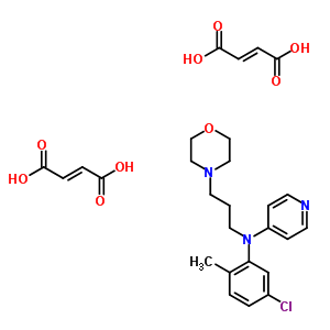 21957-74-4  N-(5-chloro-2-methylphenyl)-N-(3-morpholin-4-ylpropyl)pyridin-4-amine di[(2E)-but-2-enedioate]