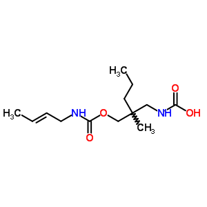 25384-84-3  ácido [2-({[(2E)-but-2-en-1-ilcarbamoil]oxi}metil)-2-metilpentil]carbâmico