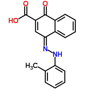 26233-08-9  (4Z)-4-[(2-methylphenyl)hydrazono]-1-oxo-1,4-dihydronaphthalene-2-carboxylic acid